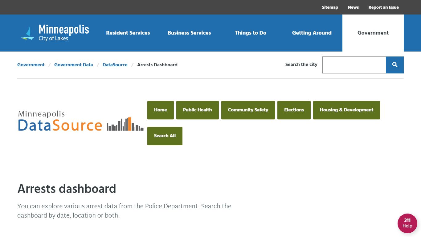 Arrests Dashboard - City of Minneapolis