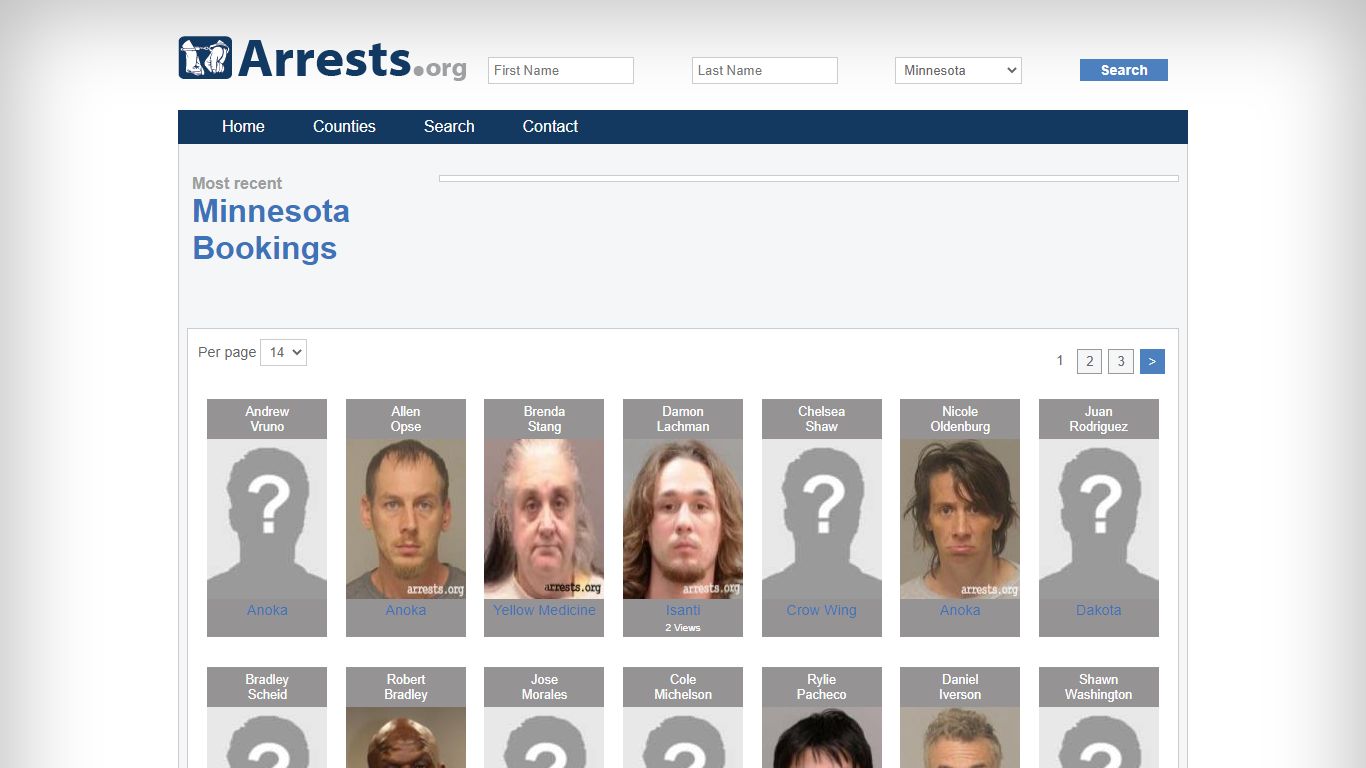 Minnesota Arrests and Inmate Search